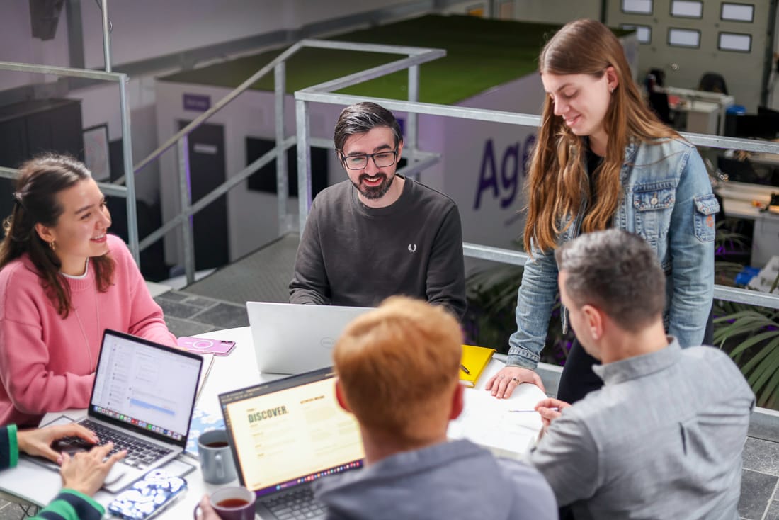 Digital and comms sitting around the table