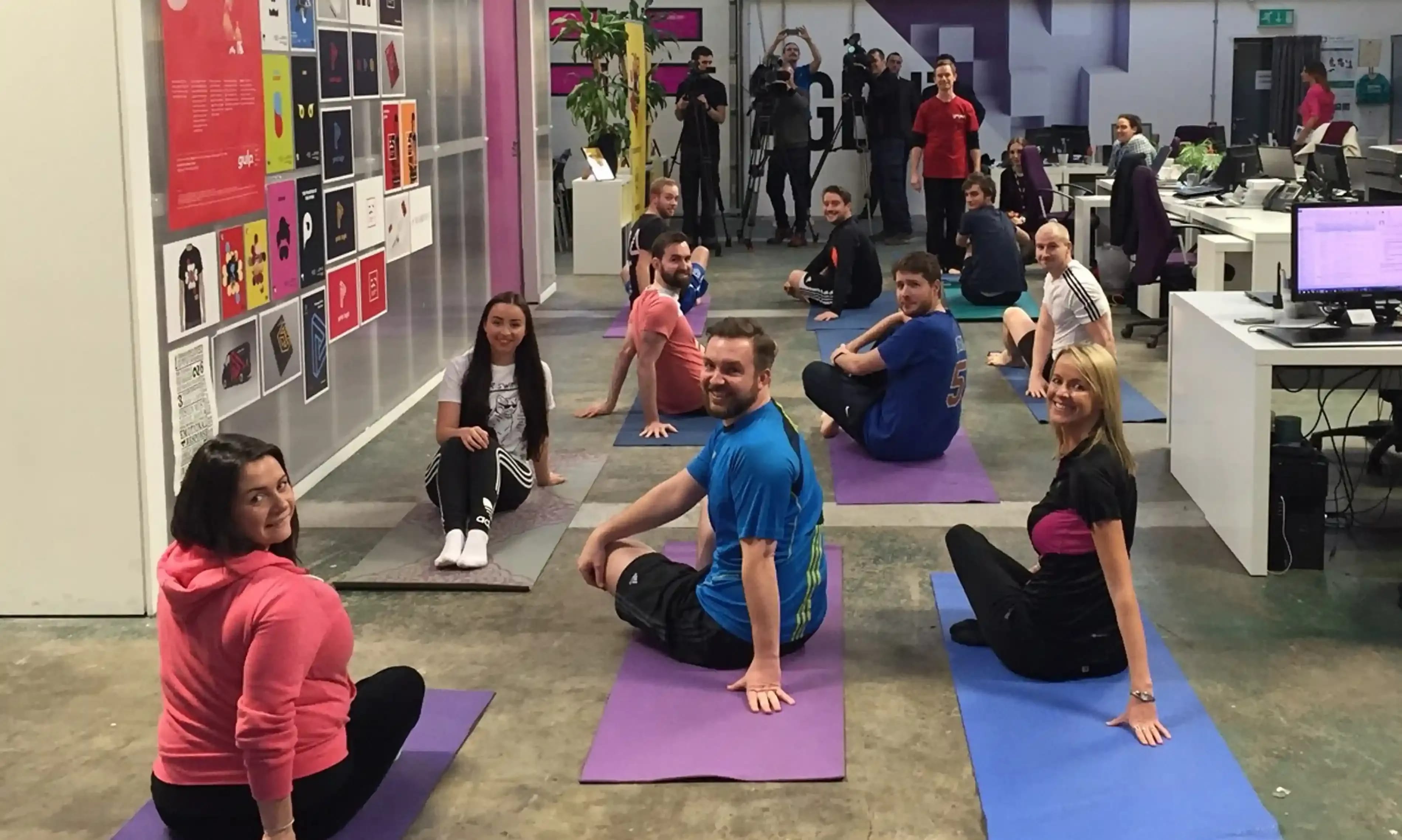 yoga at work