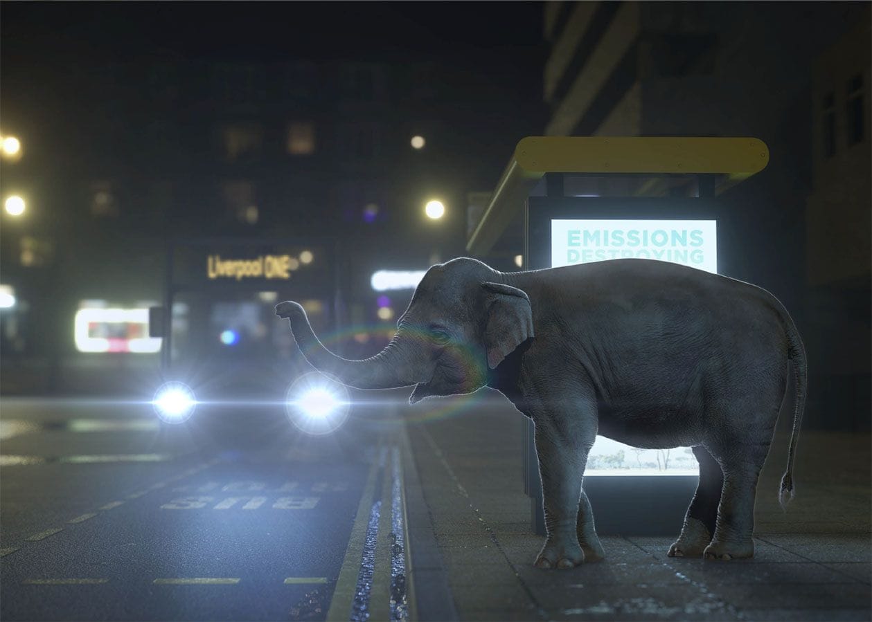 elephant better by bus